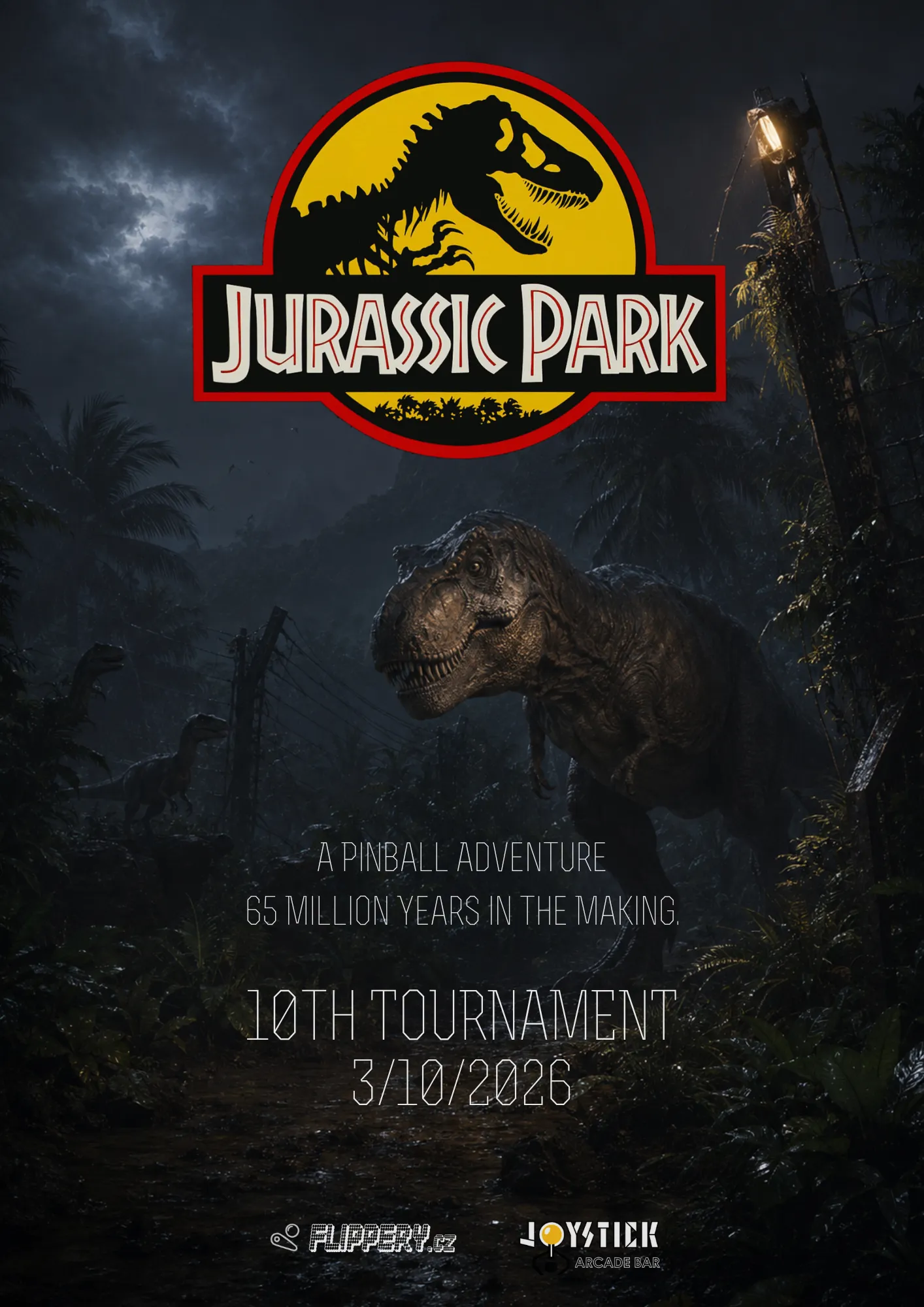Plakát – Flipper turnaj – Jurský Park