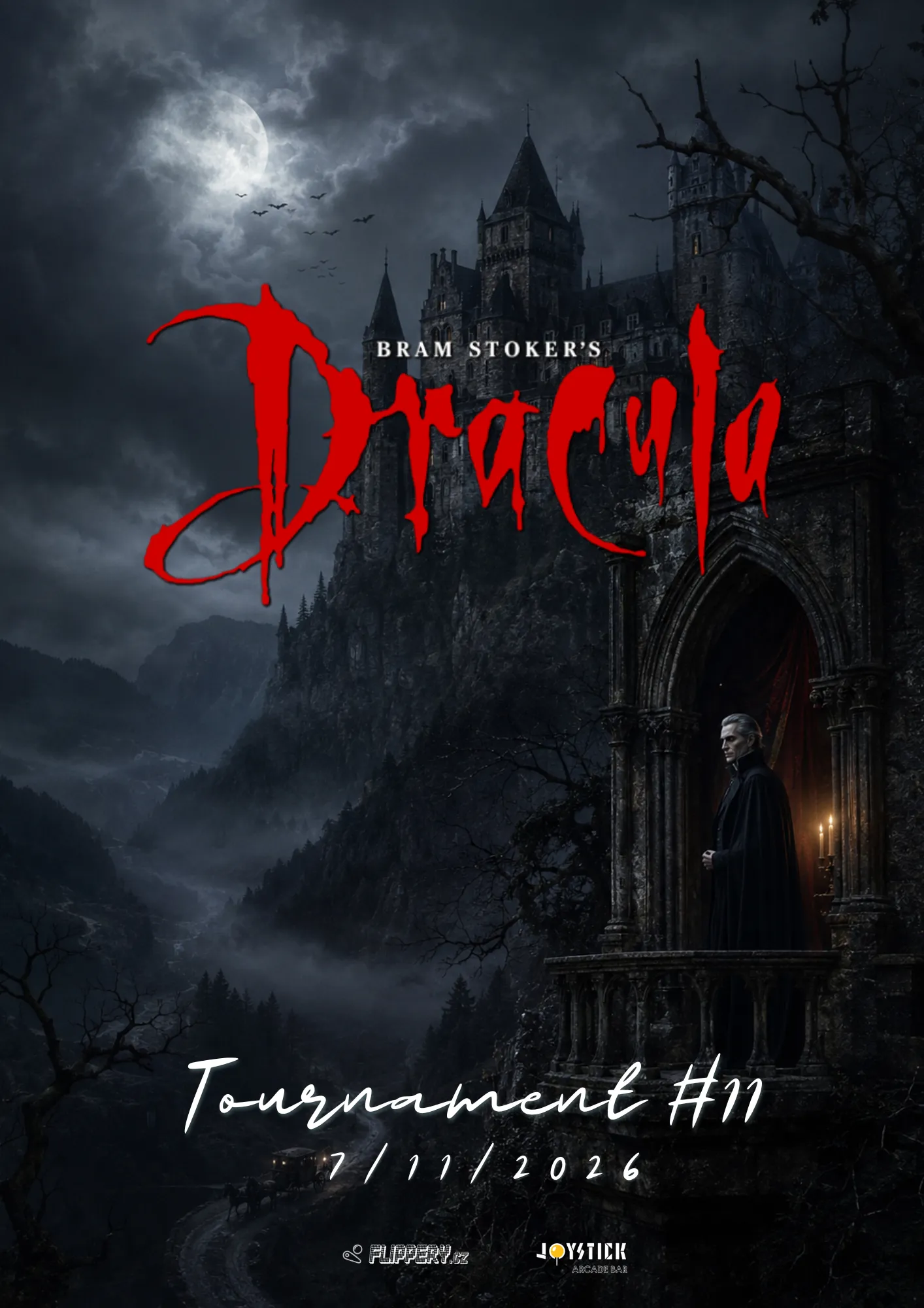 Poster – Pinball tournament – Dracula